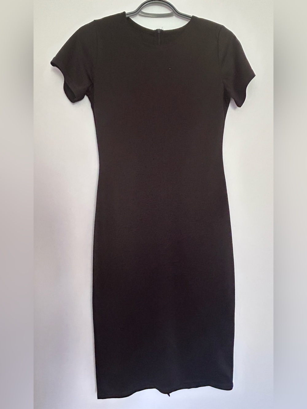 Classic Short Sleeve Tight Black Dress